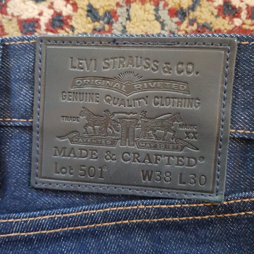 SOLD 🌈 Stylish Levi's Made and Crafted 501 Selvedge Jeans - Picture 8 of 9